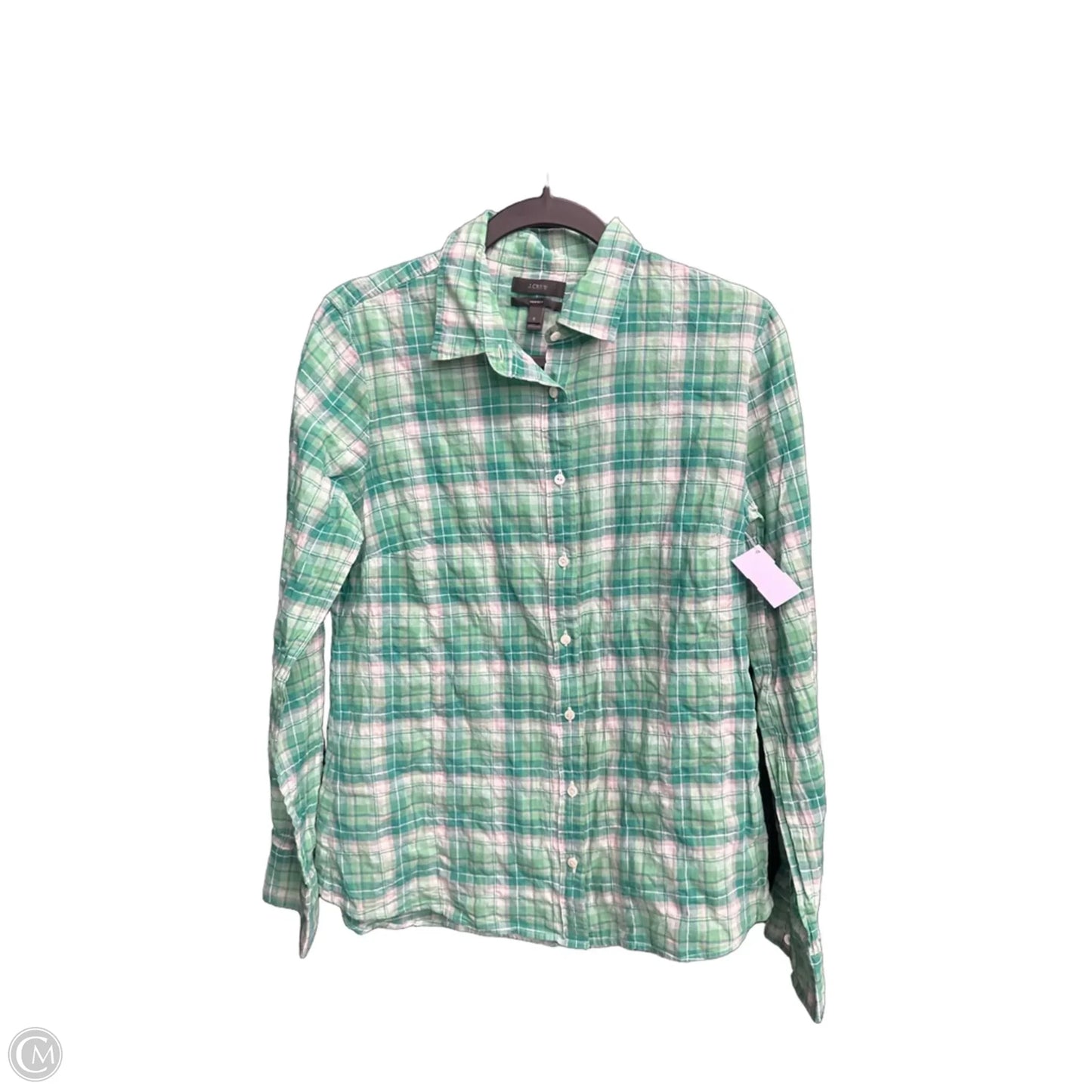 Top Long Sleeve By J. Crew In Green, Size: M