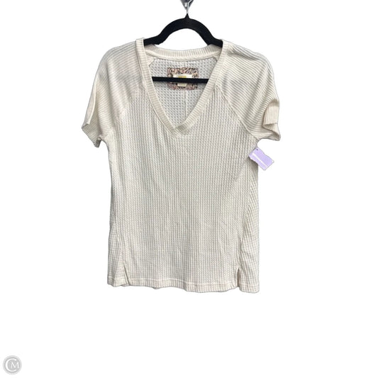 Top Short Sleeve By Maeve In Cream, Size: Xs