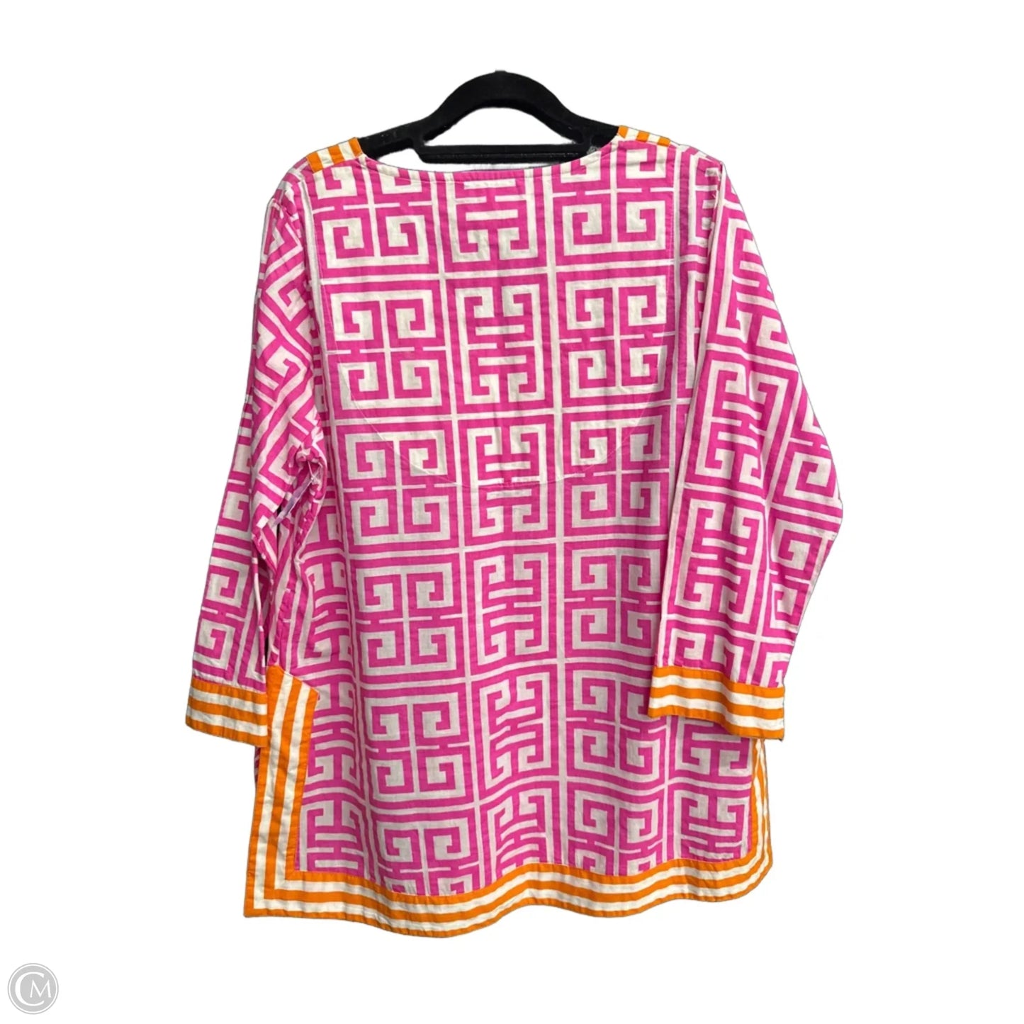 Top Long Sleeve By Gretchen Scott In Pink, Size: L