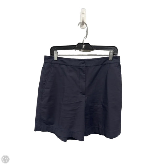 Shorts Designer By Lafayette 148 In Navy, Size: M