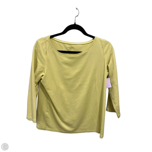 Top Long Sleeve By Eileen Fisher In Green, Size: M