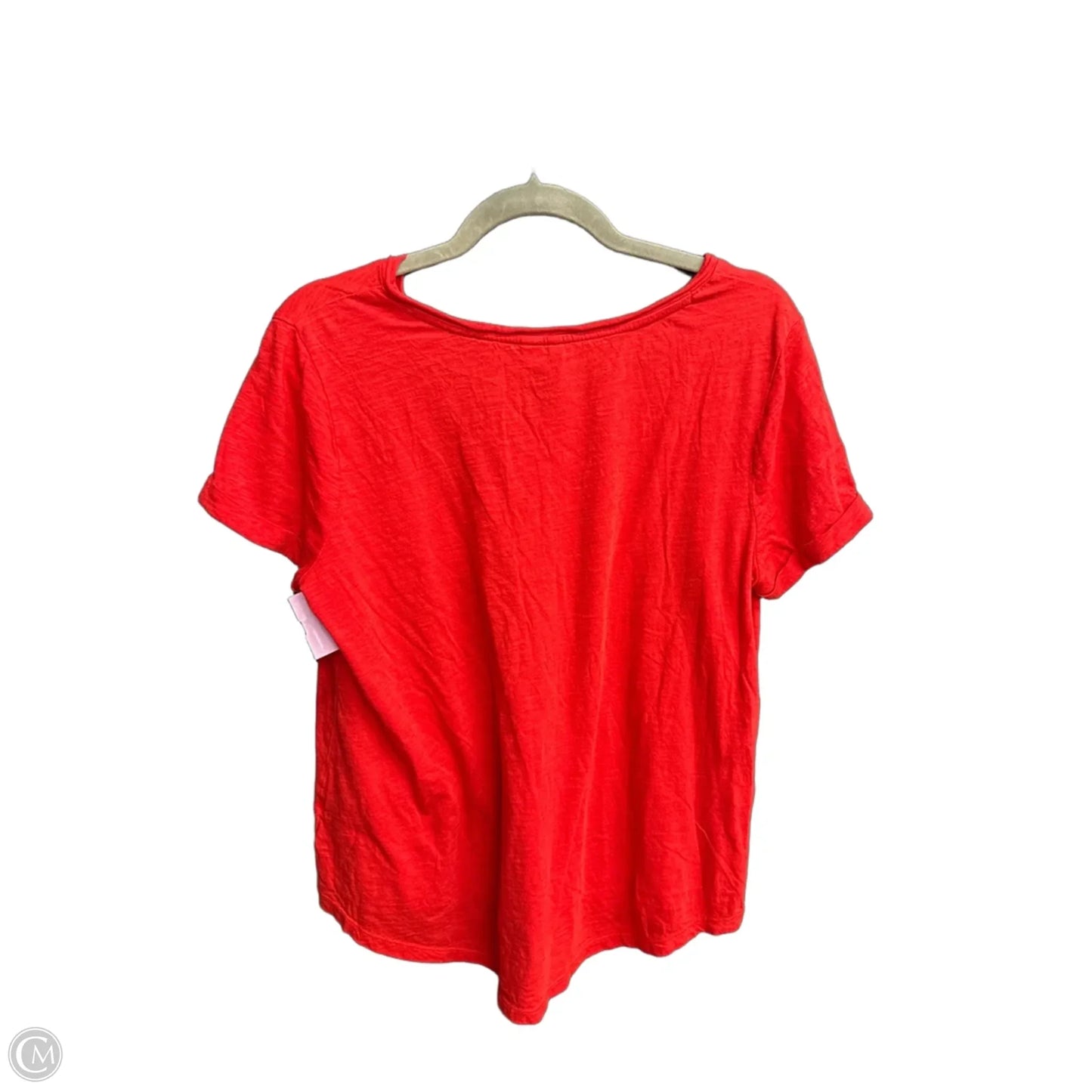 Top Short Sleeve By Cato In Red, Size: M