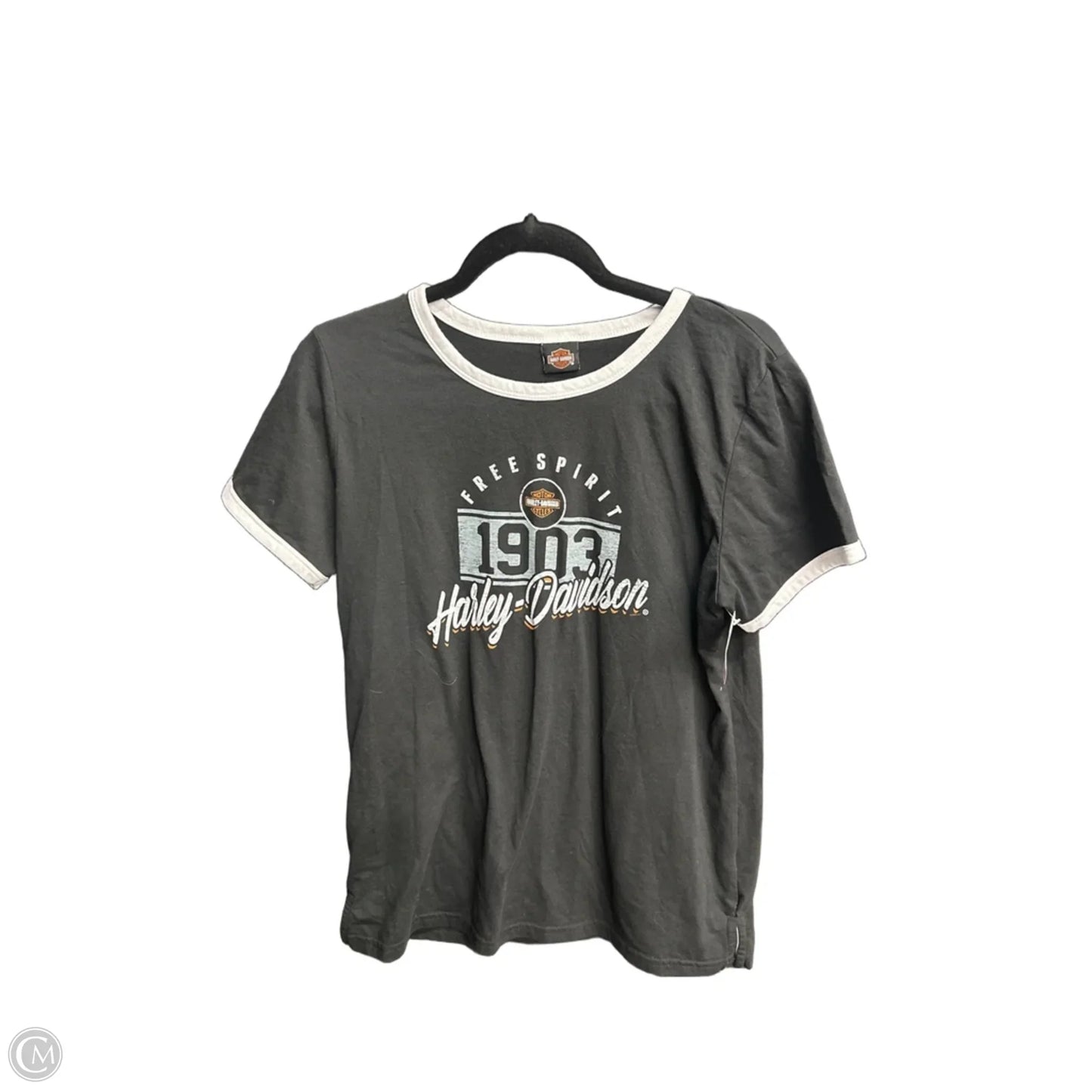 Top Short Sleeve By Harley Davidson In Black, Size: L