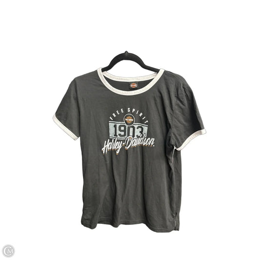Top Short Sleeve By Harley Davidson In Black, Size: L