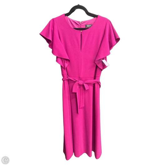 Dress Casual Maxi By Dkny In Pink, Size: 12