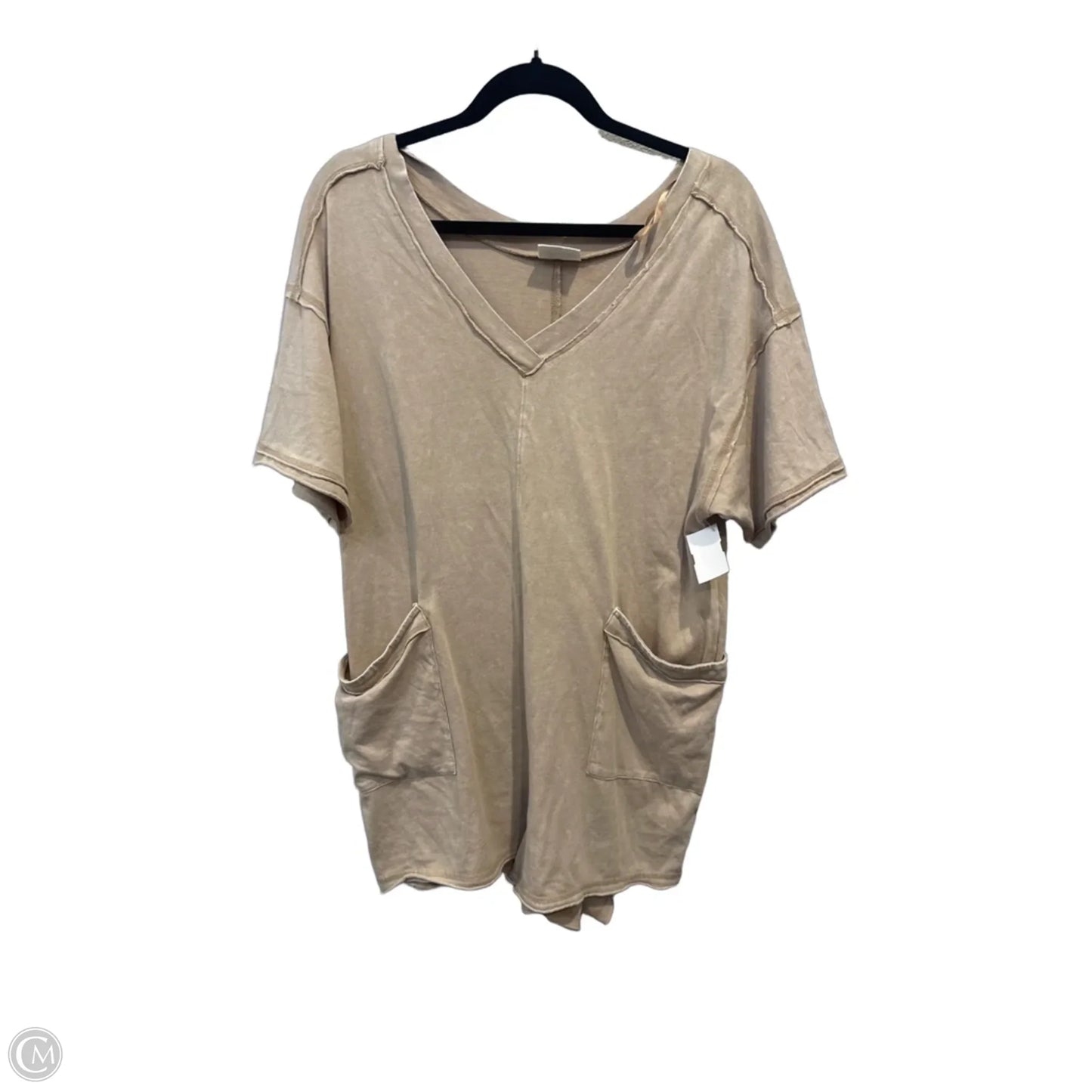 Romper By Clothes Mentor In Tan, Size: S