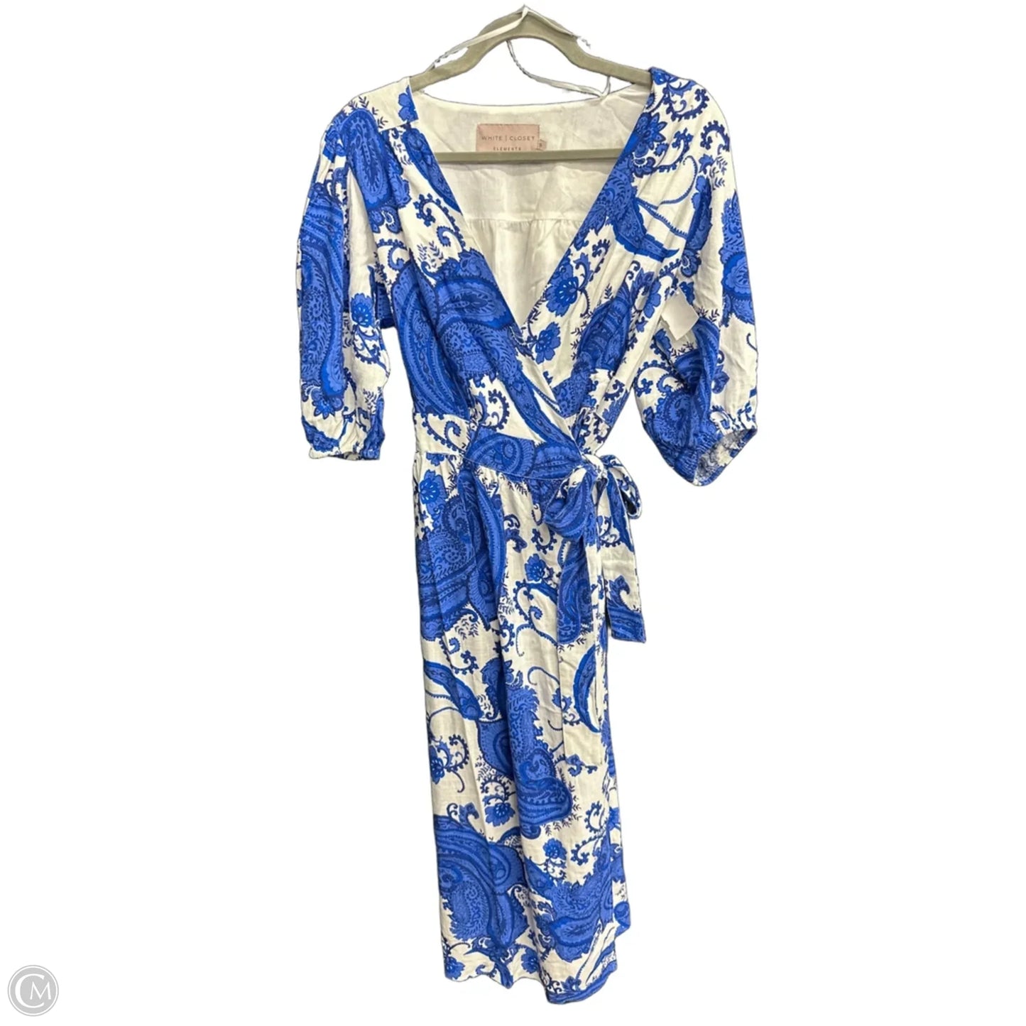 Dress Casual Maxi By Clothes Mentor In Blue & White, Size: S