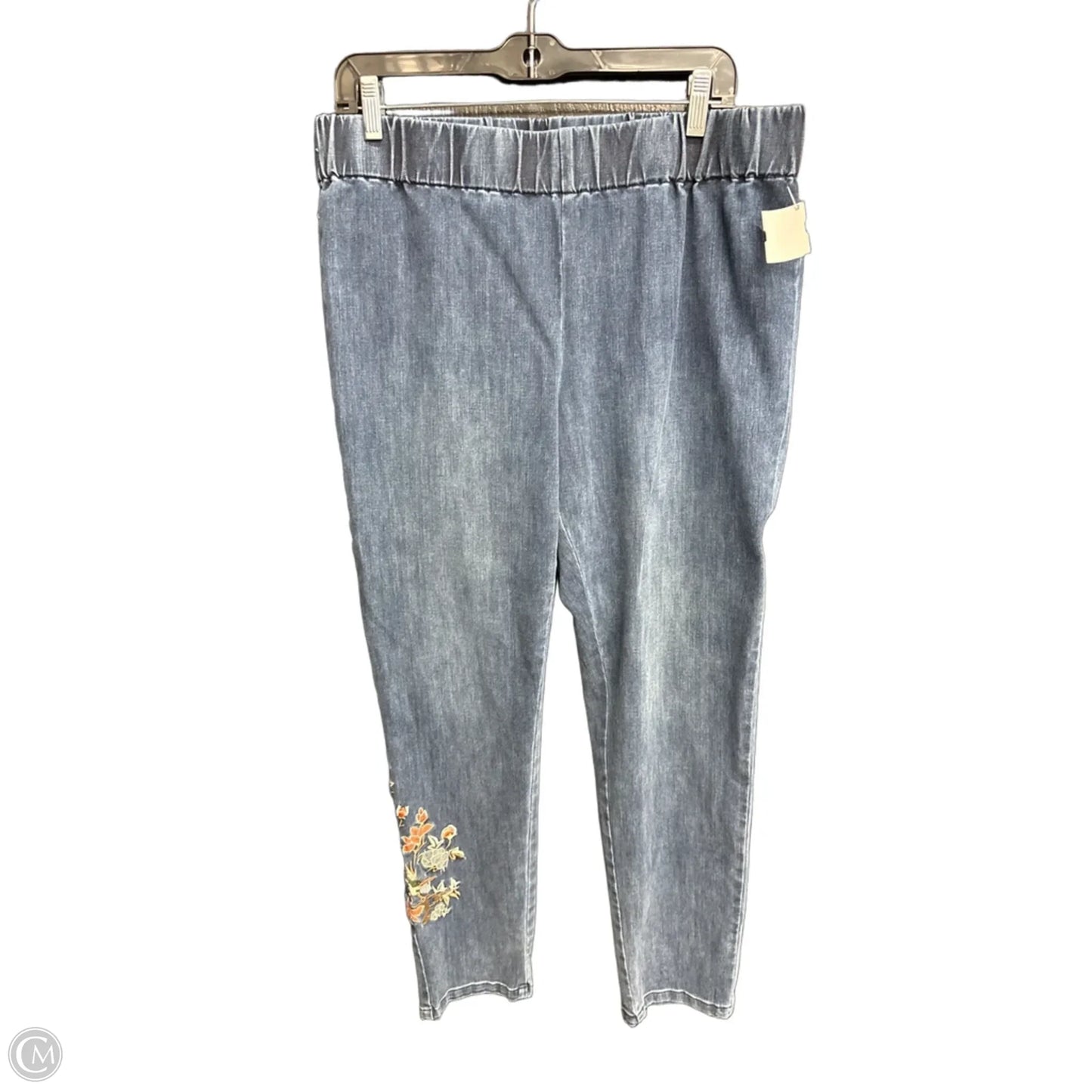 Jeans Wide Leg By Soft Surroundings In Blue Denim, Size: 12