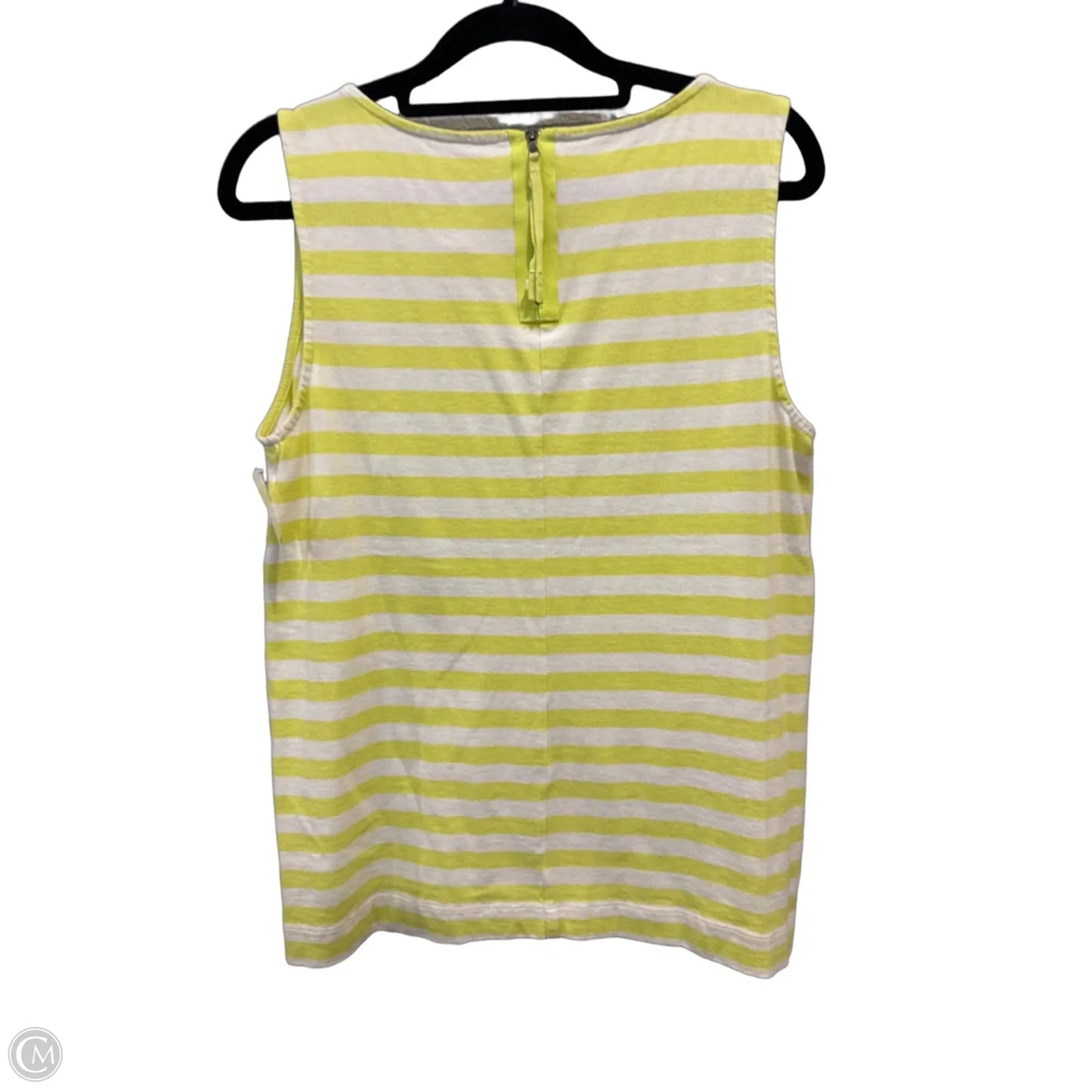Top Sleeveless By Loft In Striped Pattern, Size: M
