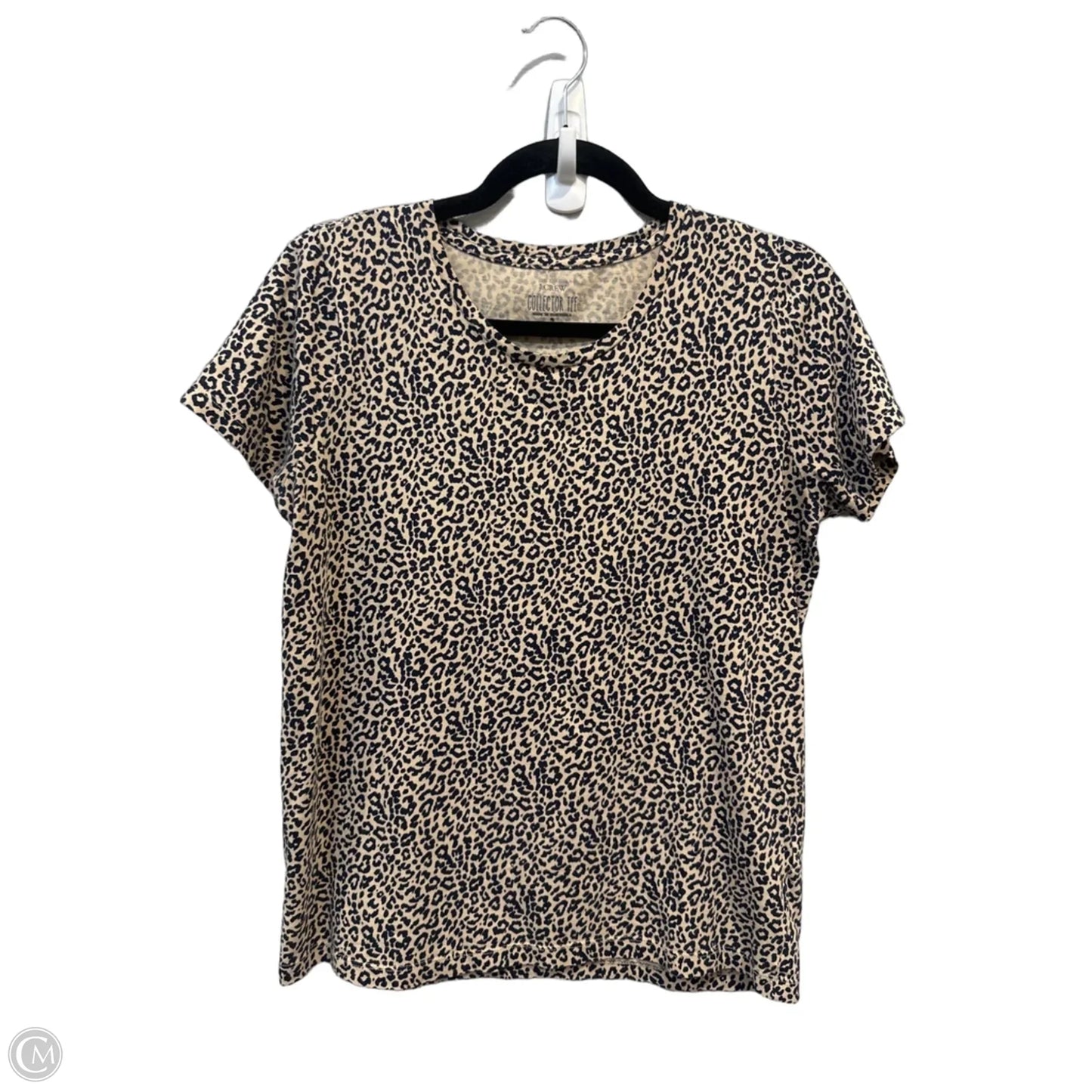 Top Short Sleeve Basic By J. Crew In Leopard Print, Size: S
