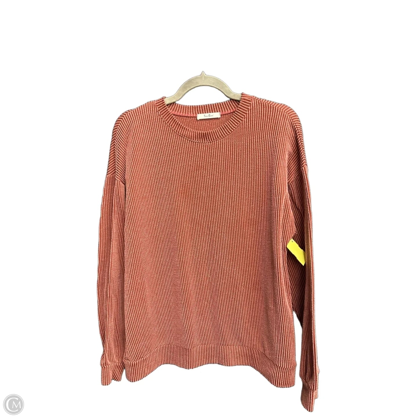 Top Long Sleeve By Tres Bien In Brown, Size: S