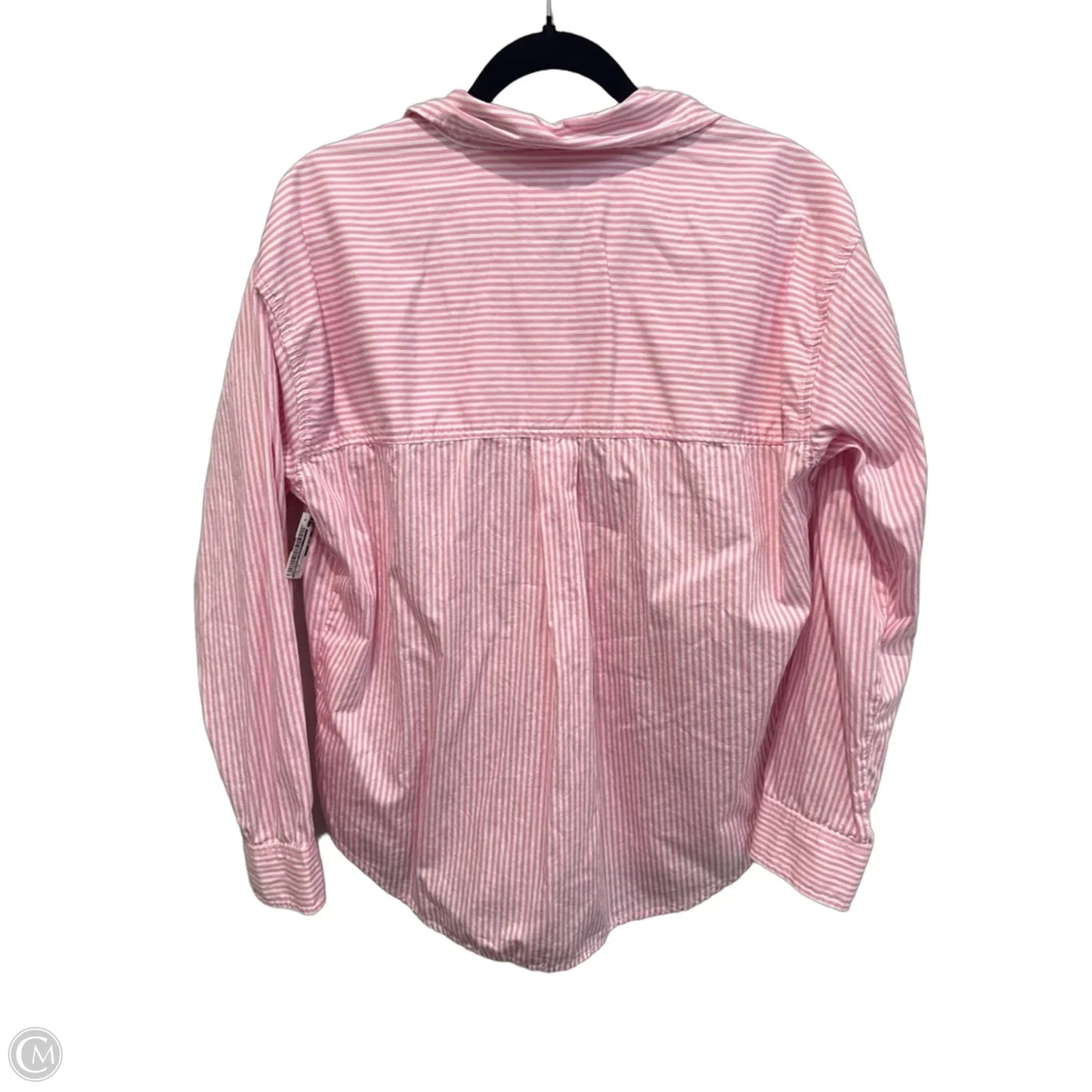 Top Long Sleeve By American Eagle In Striped Pattern, Size: S
