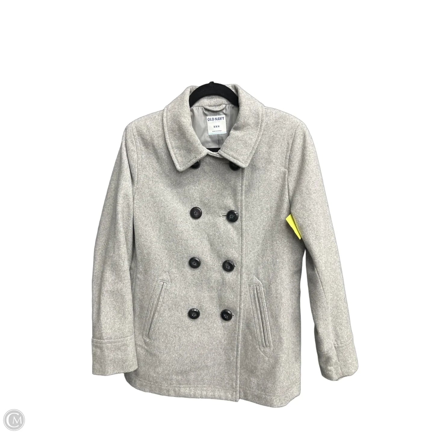 Jacket Faux Fur & Sherpa By Old Navy In Grey, Size: M