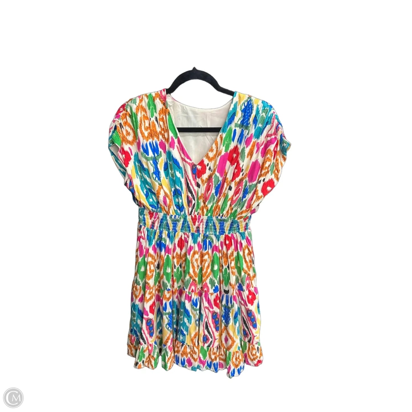 Dress Casual Midi By Clothes Mentor In Rainbow Print, Size: M