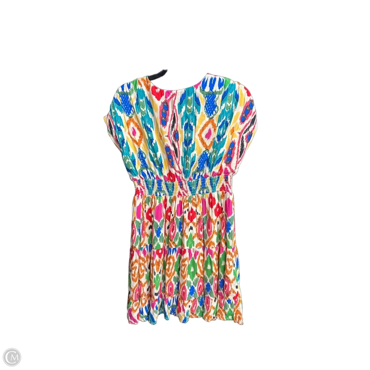Dress Casual Midi By Clothes Mentor In Rainbow Print, Size: M