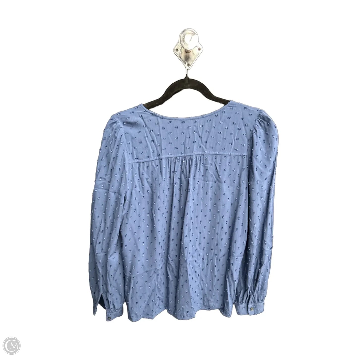 Top Long Sleeve By Loft In Blue, Size: M