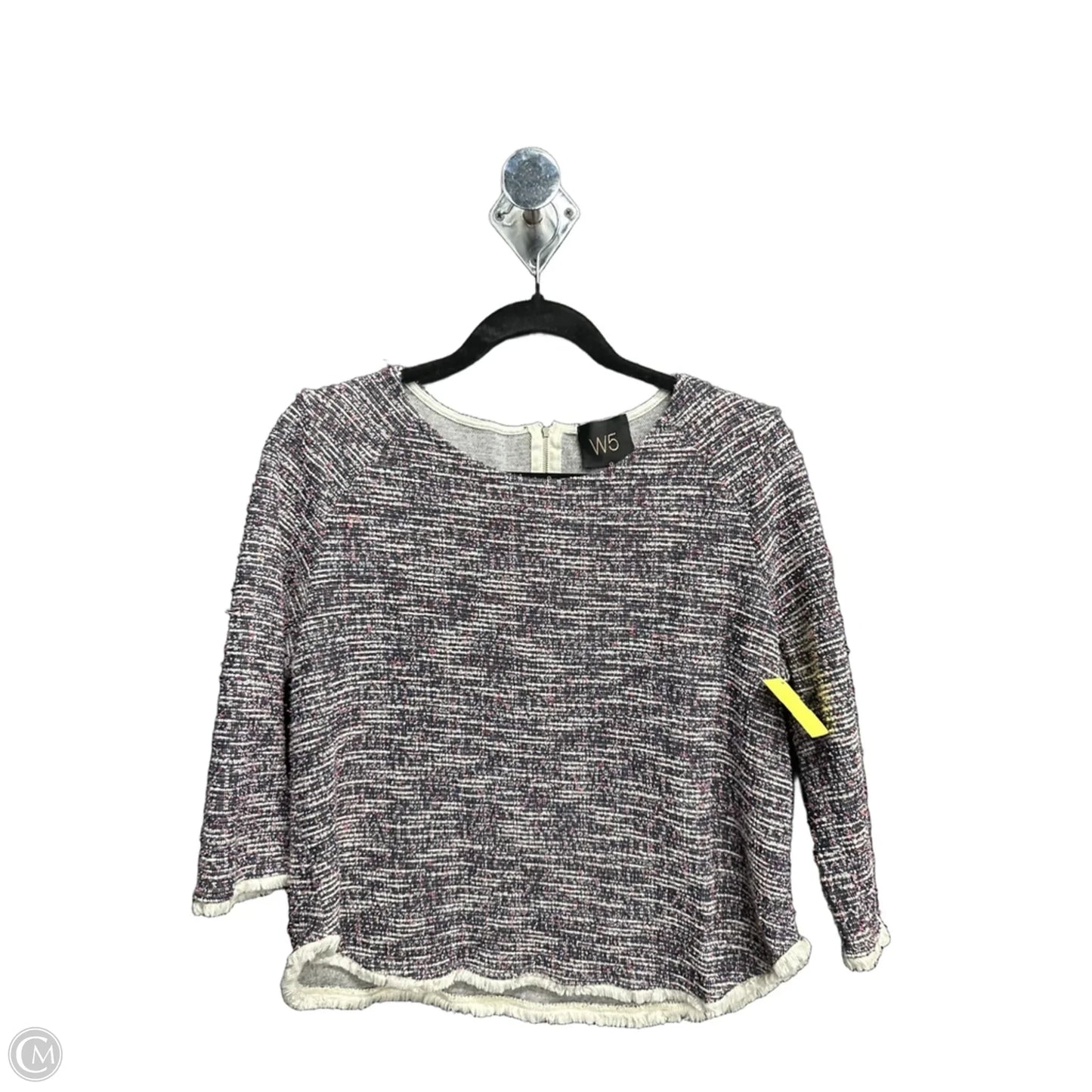 Top Long Sleeve By W5 In Black, Size: M