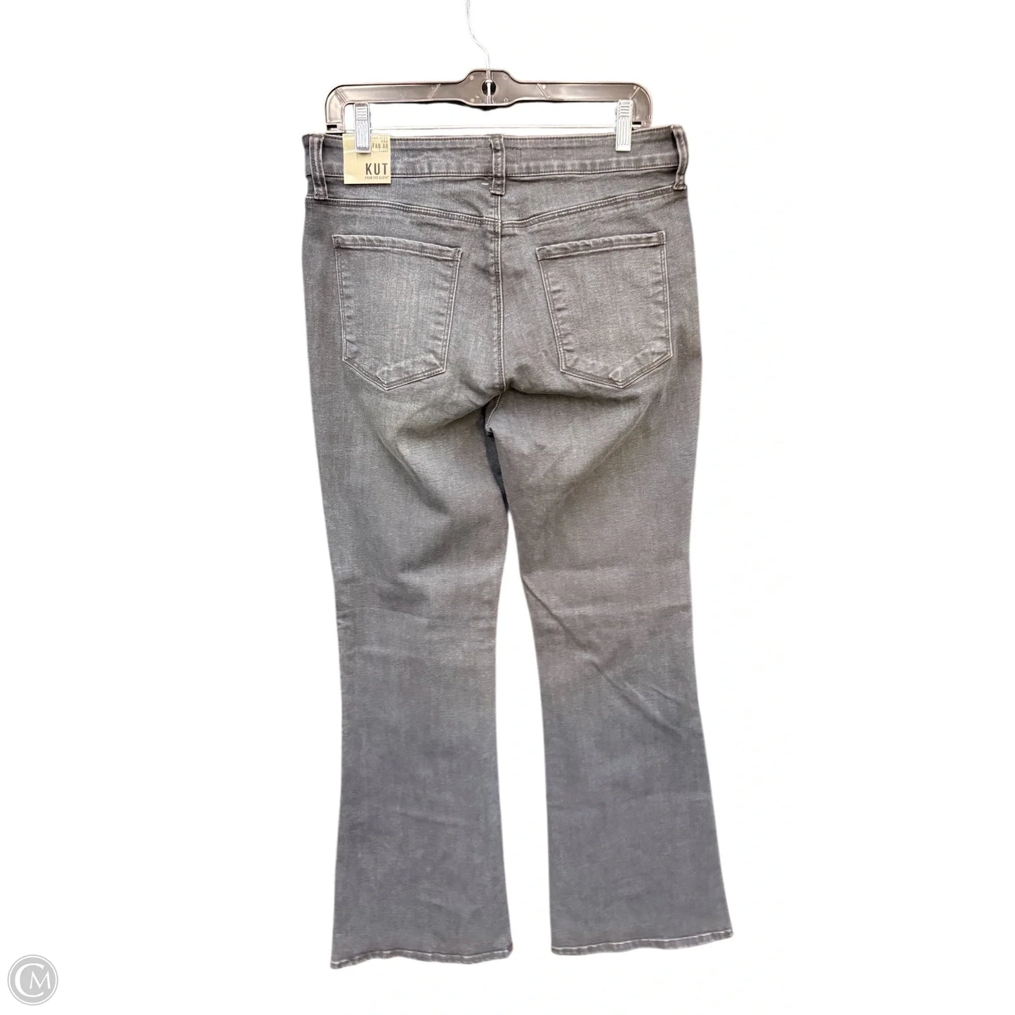 Jeans Flared By Kut In Black Denim, Size: 10