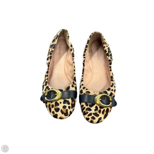 Shoes Designer By Coach In Animal Print, Size: 9.5