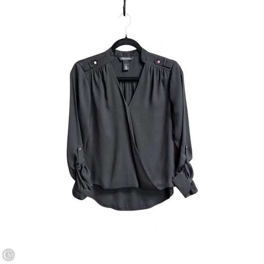 Top Long Sleeve By White House Black Market In Black, Size: 4