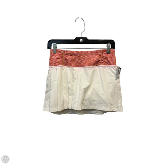 Athletic Skort By Lucy In Pink & White, Size: Xs