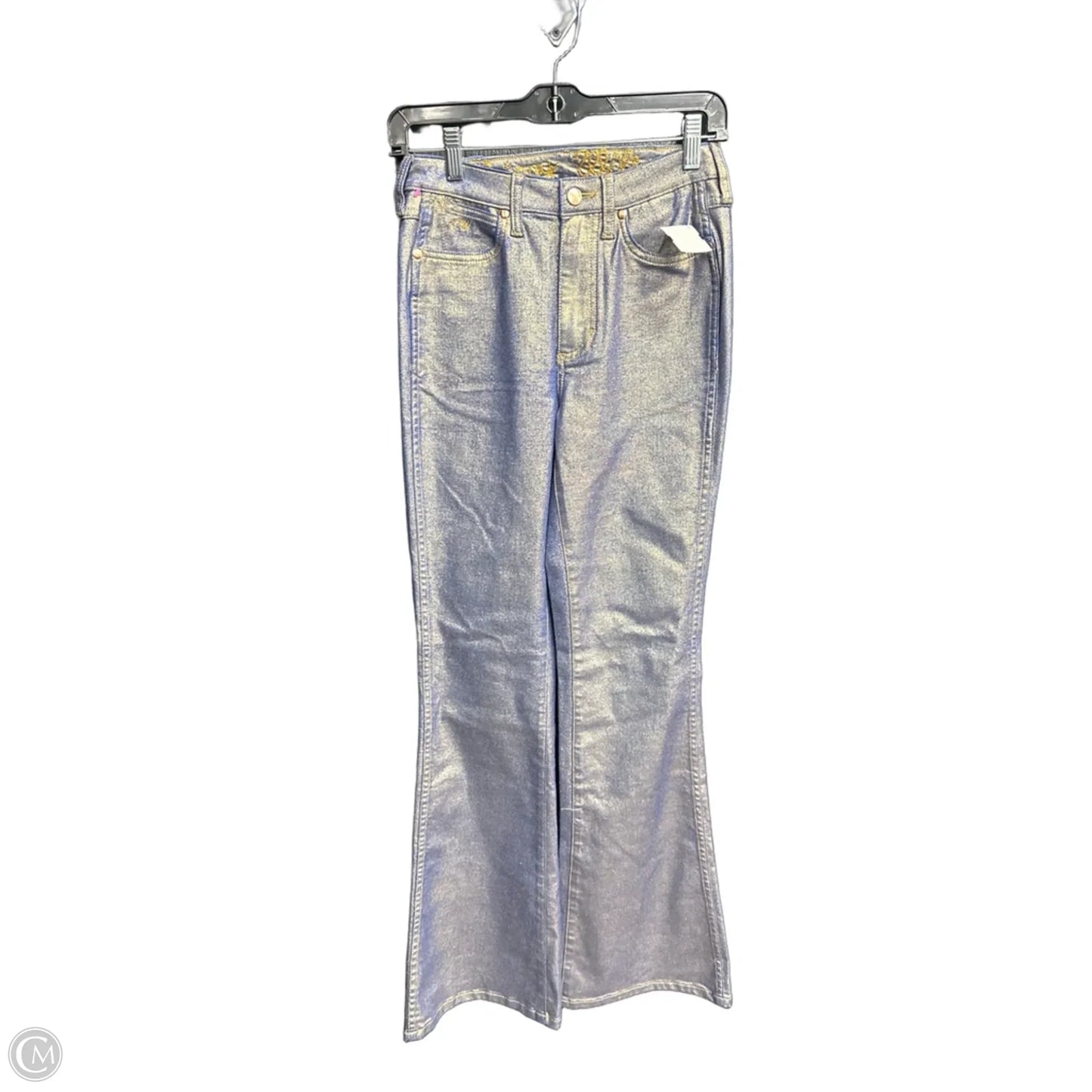 Jeans Flared By Wrangler In Blue Denim, Size: 0