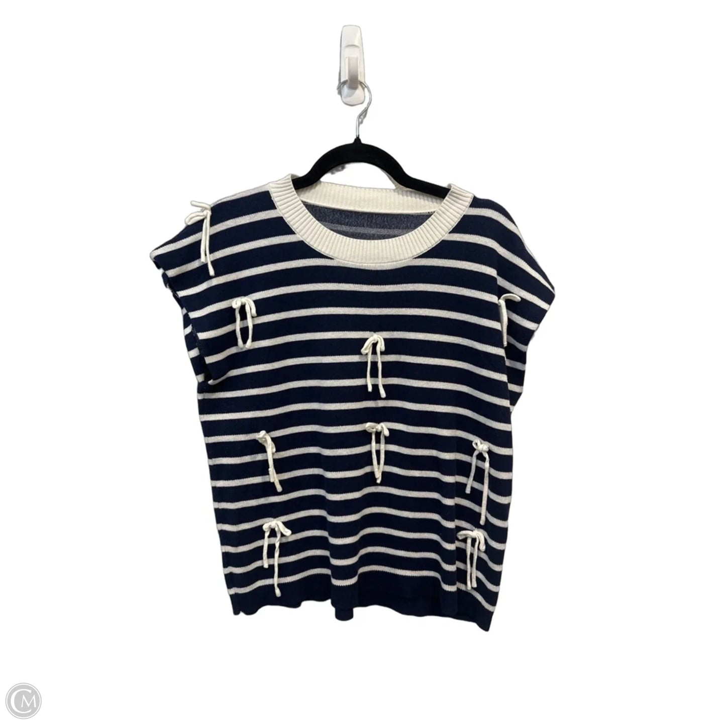 Sweater By Clothes Mentor In Striped Pattern, Size: M