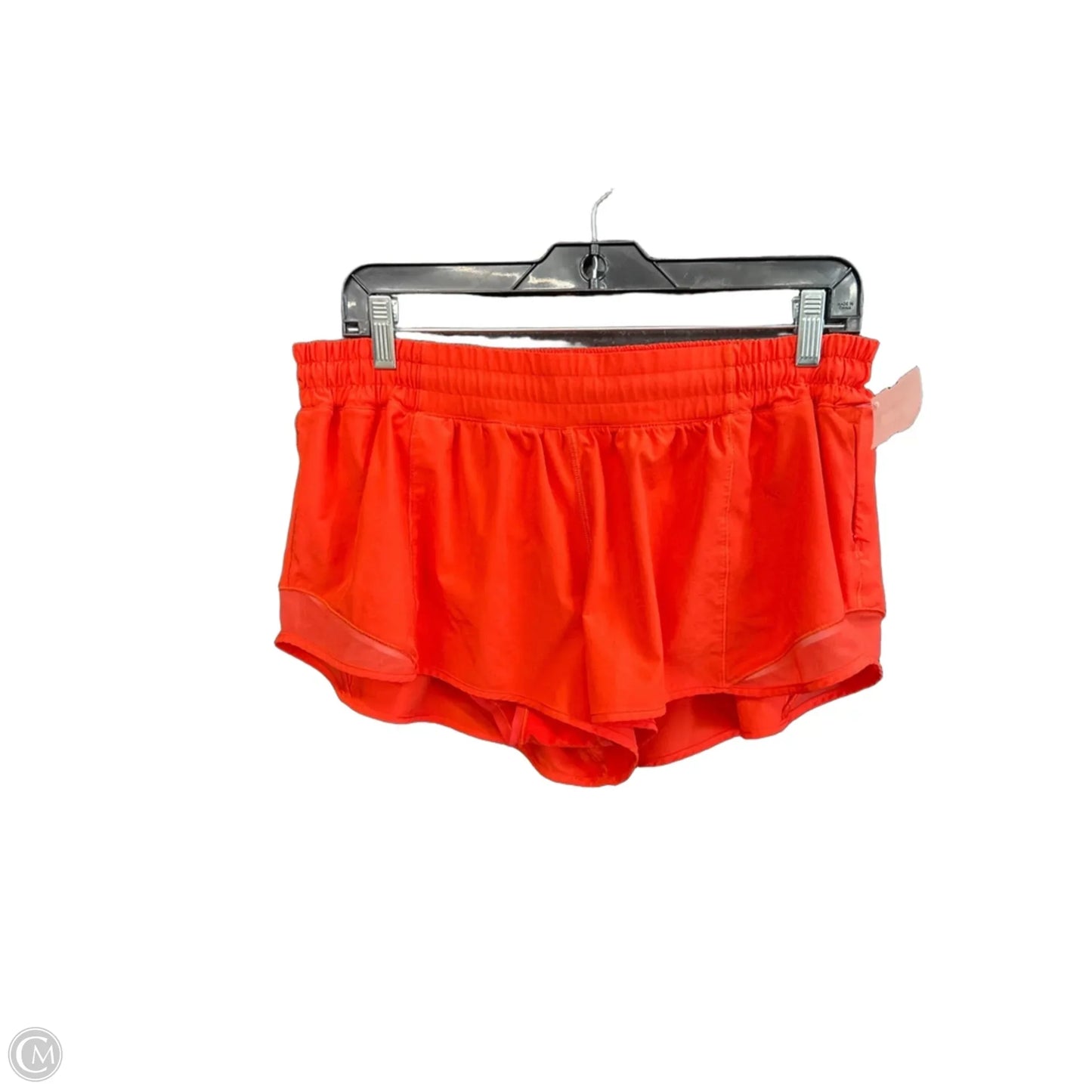 Athletic Shorts By Lululemon In Coral, Size: Xl
