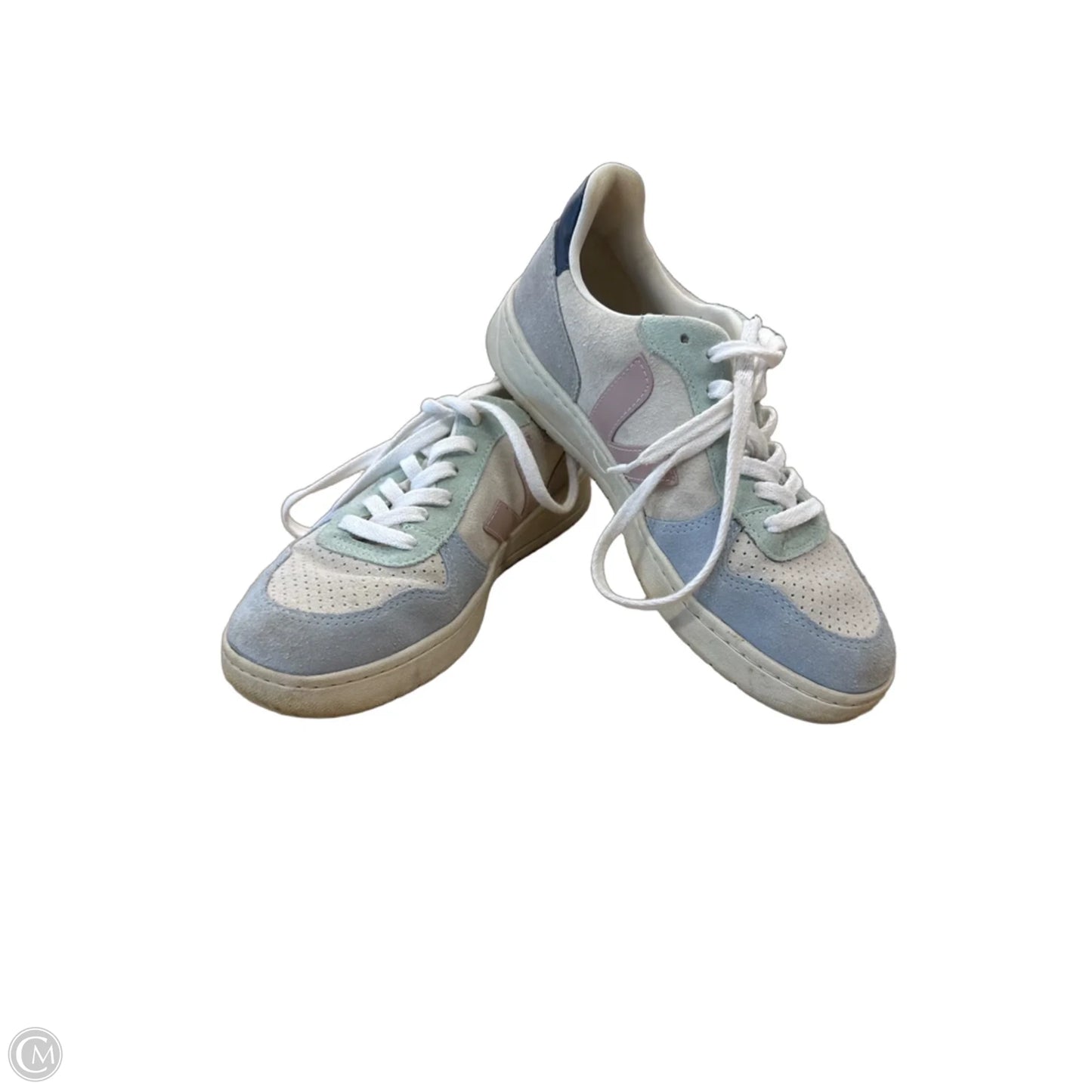 Shoes Sneakers By Veja In Blue & Green, Size: 8