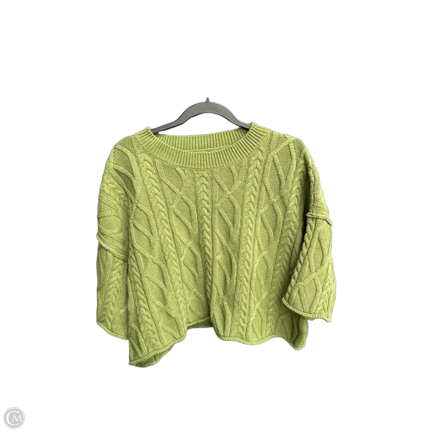 Sweater Short Sleeve By Entro In Green, Size: S