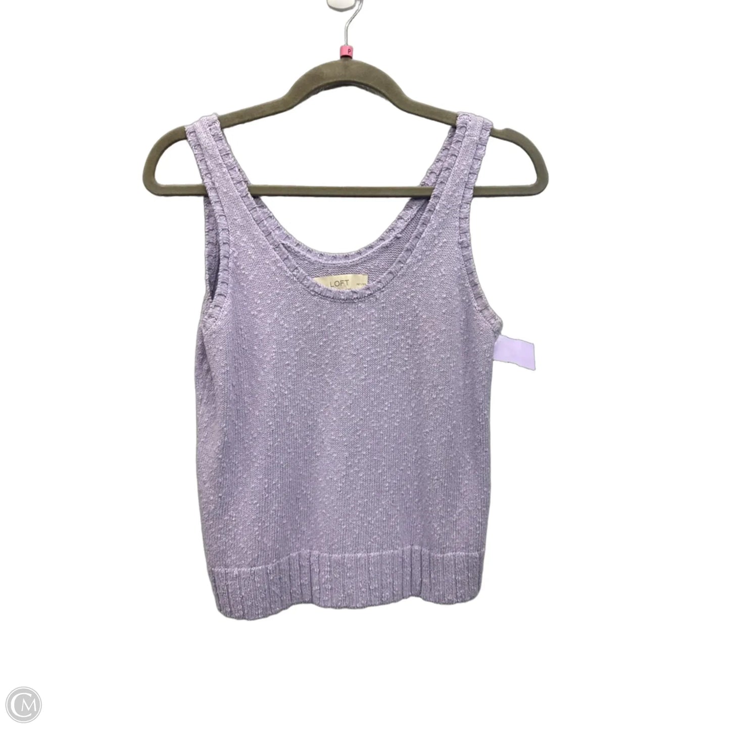 Top Sleeveless Basic By Loft In Purple, Size: Xsp