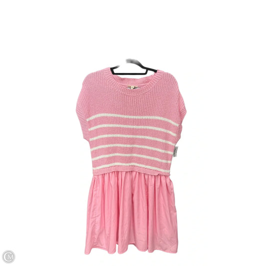 Dress Casual Midi By Entro In Pink, Size: S