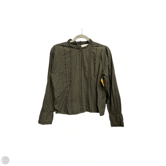 Top Long Sleeve By Loft In Green, Size: M