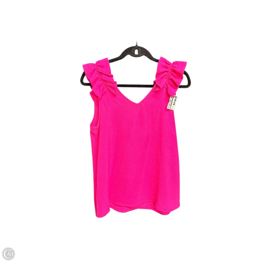 Top Sleeveless By Entro In Pink, Size: S