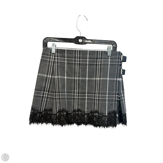 Skirt Mini & Short By Gianni Bini In Black & Grey, Size: 6
