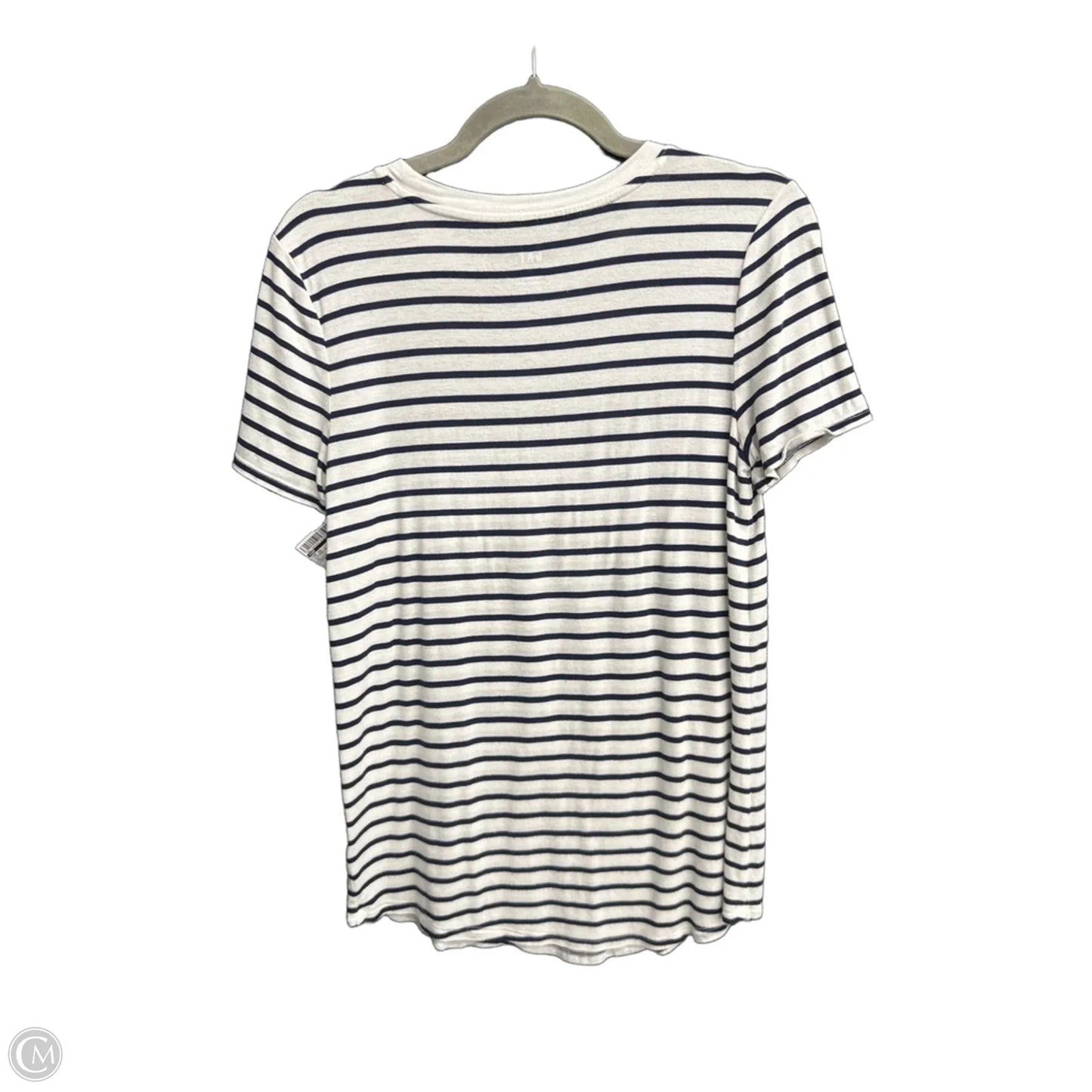Top Short Sleeve By Gap In Striped Pattern, Size: Xs