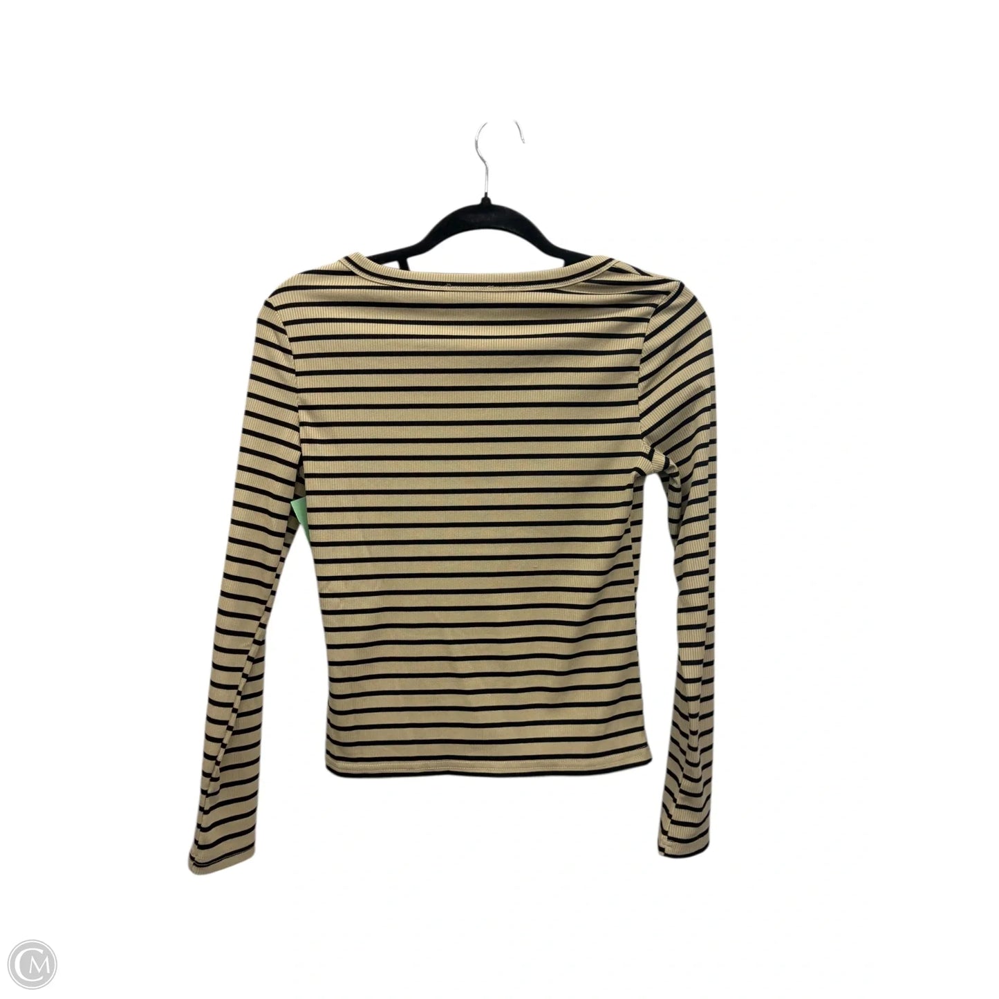 Top Long Sleeve By Miou Muse In Striped Pattern, Size: S