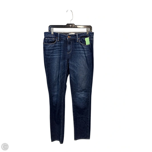 Jeans Straight By Paige In Blue Denim, Size: 4