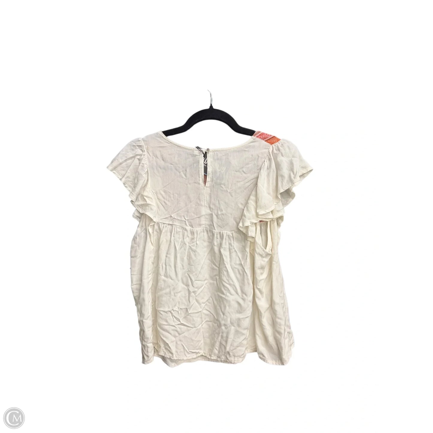 Top Sleeveless By Clothes Mentor In Cream, Size: S