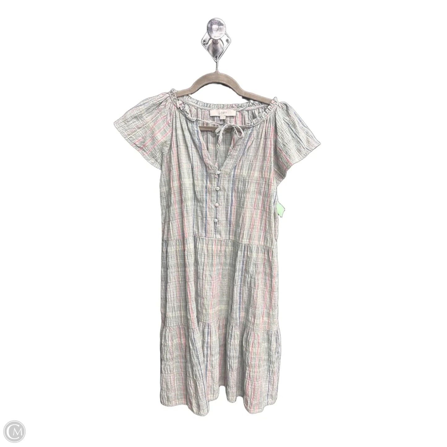 Dress Casual Short By Loft In Plaid Pattern, Size: Xs