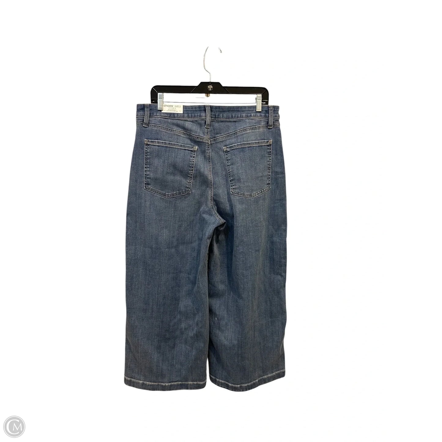 Jeans Wide Leg By Chicos In Blue Denim, Size: 12