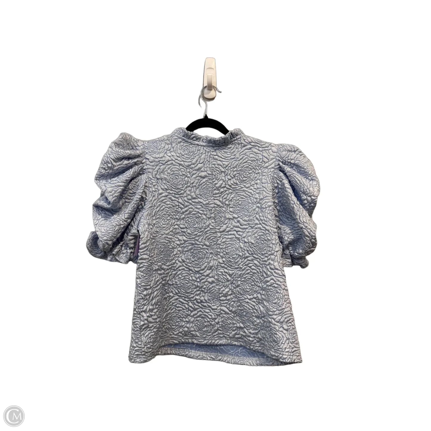 Blouse Short Sleeve By Voy In Blue, Size: S