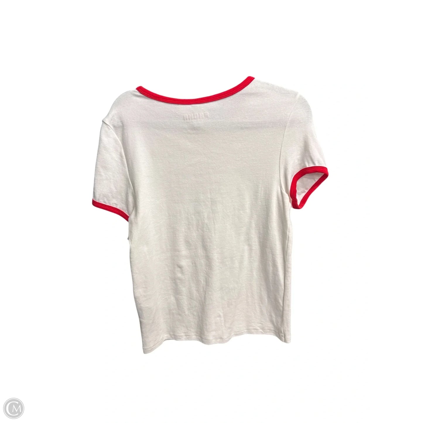 Top Short Sleeve By Divided In Red & White, Size: S