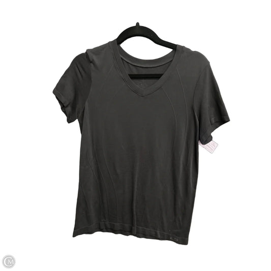 Athletic Top Short Sleeve By Champion In Black, Size: L