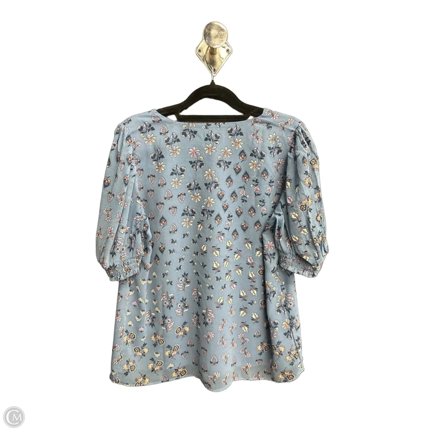Top Short Sleeve By Ann Taylor In Floral Print, Size: Xs