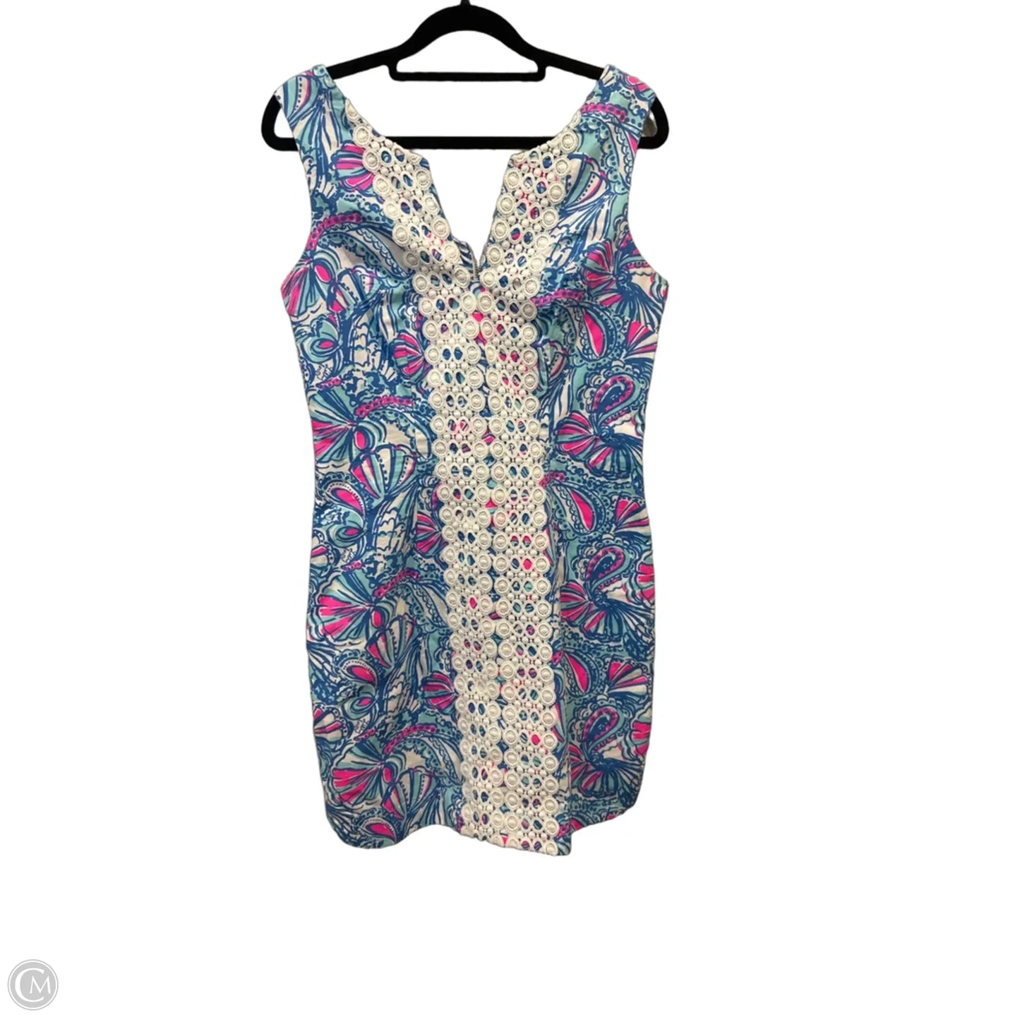 Dress Designer By Lilly Pulitzer In Blue & Pink, Size: 4