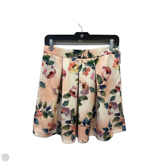Skirt Mini & Short By Gianni Bini In Floral Print, Size: M