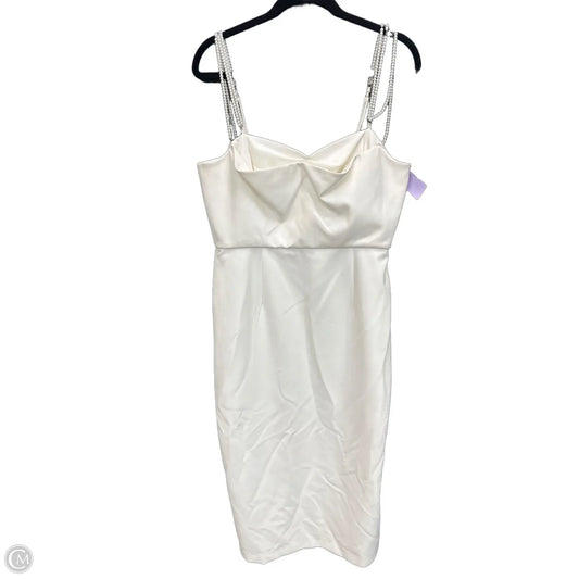 Dress Party Midi By Antonio Melani In White, Size: 14