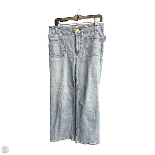 Jeans Wide Leg By Rafaella In Blue Denim, Size: 10