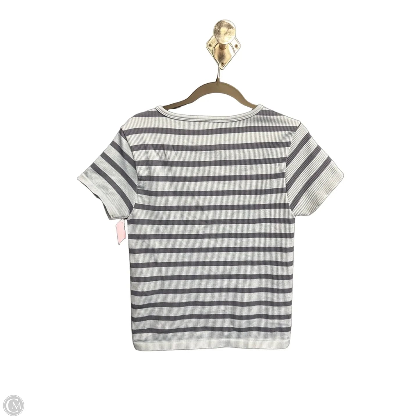Top Short Sleeve By Clothes Mentor In Striped Pattern, Size: L